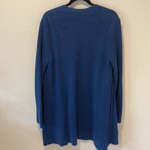 Old Navy Blue Waffle Long Cardigan - Picture 6 of 6